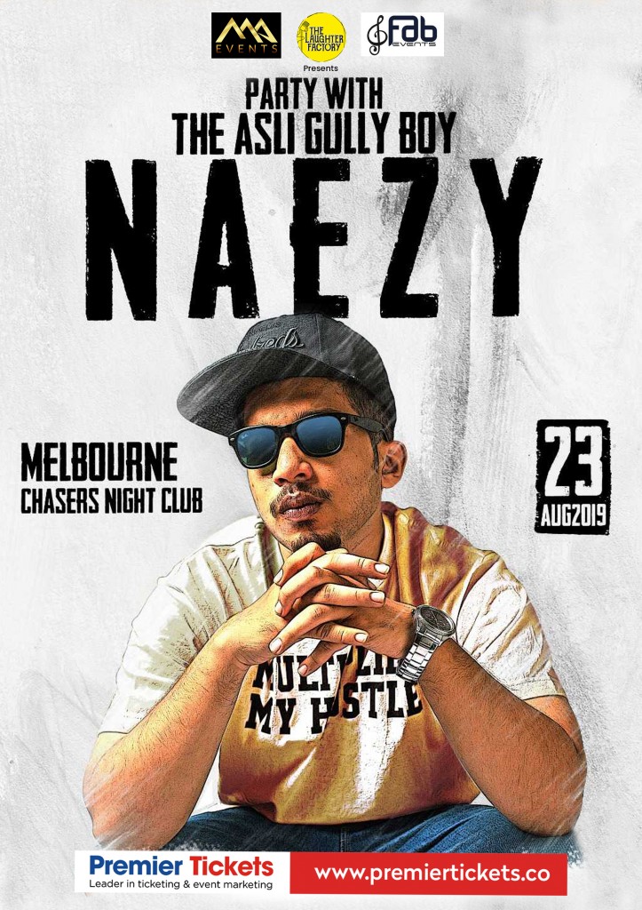 Naezy – Party with the Asli Gully Boy in Melbourne