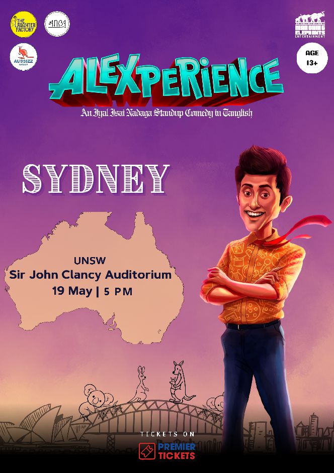 Alexperience – A Tamil Musical Standup in Sydney