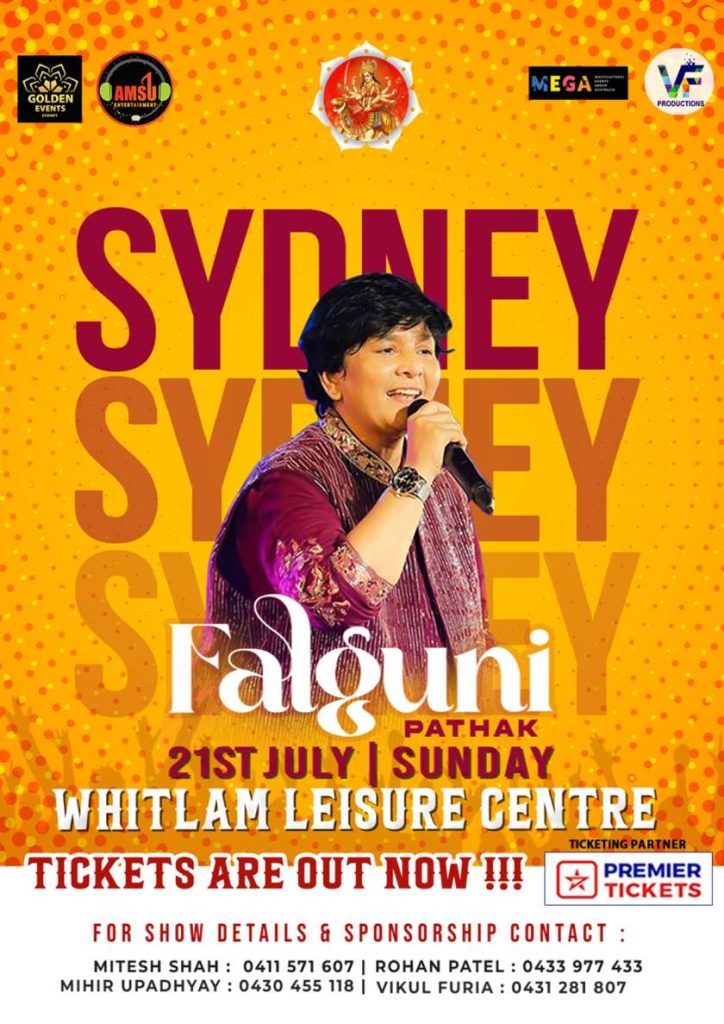 Garba 2024 with Dandiya Queen Falguni Pathak in Sydney