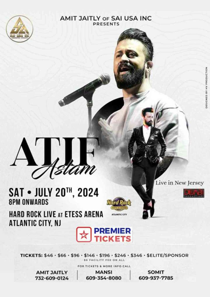 Atif Aslam Live in Concert New Jersey 2024