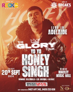 The Glory Tour – Yo Yo Honey Singh Live in Adelaide