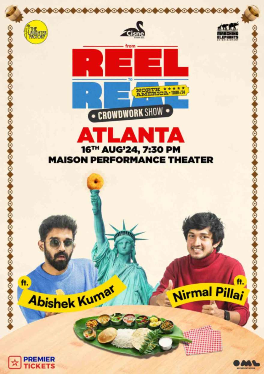 Reel to Real - Crowdwork Show by Abishek Kumar and Nirmal Pillai in Atlanta